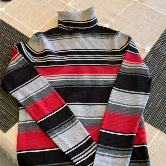 Kim Rogers Sweaters - Woman’s striped turtleneck sweater